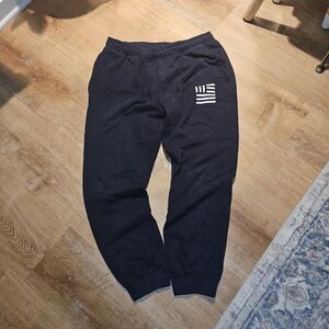 The North Face Navy Joggers with White Drawstring